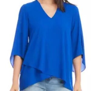 NWT Karen Kane bracelet sleeve asymmetric top